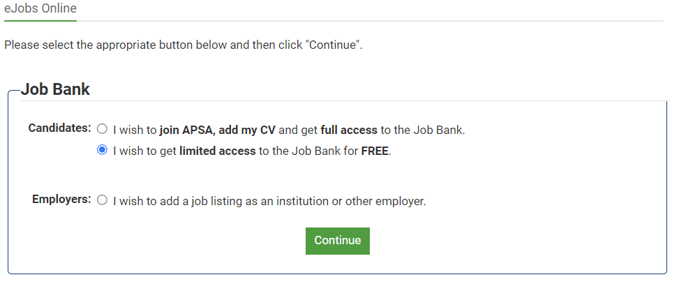 Job Bank Screenshot